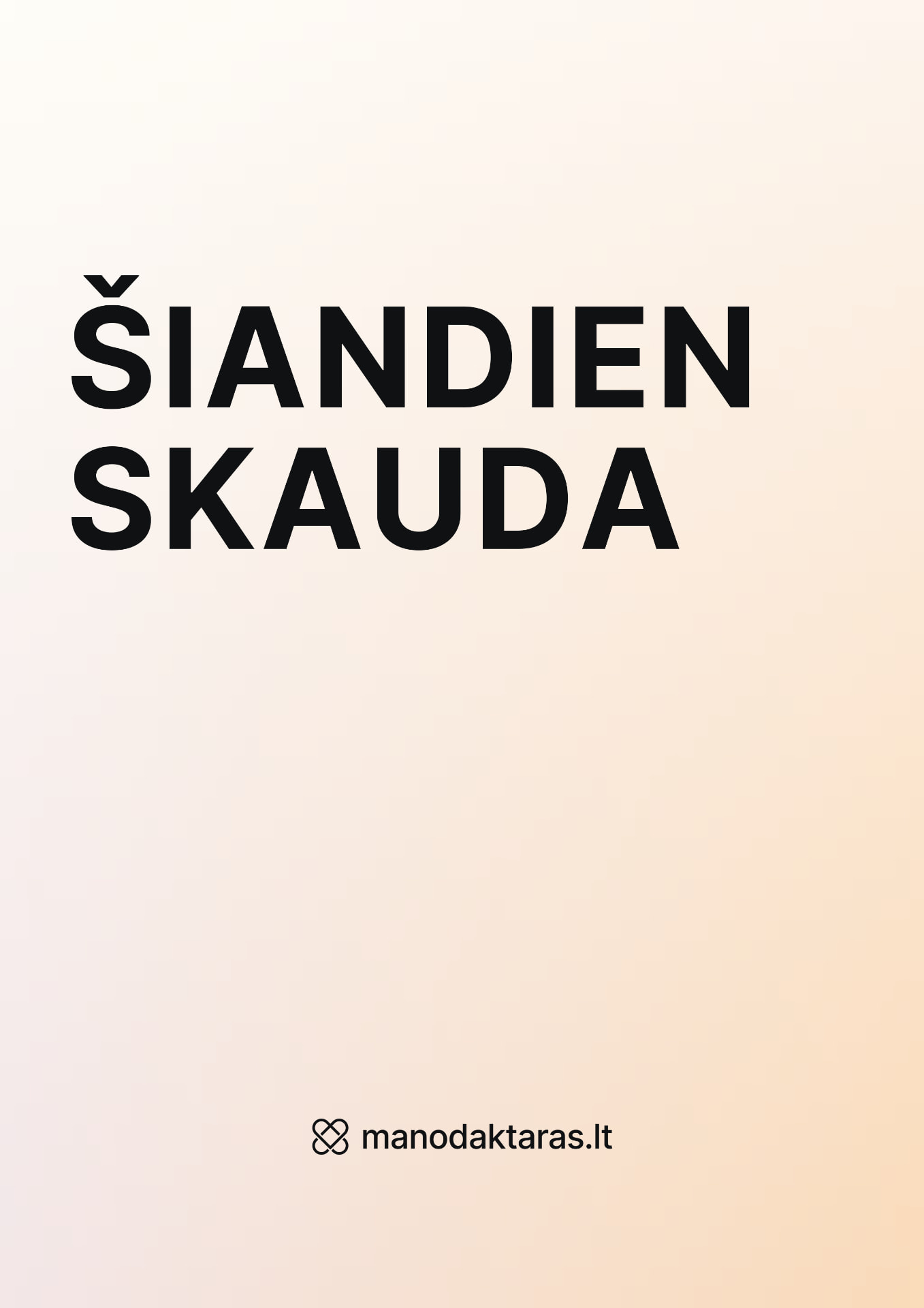 Spaudos maketas: 1 puslapis — ŠIANDIEN SKAUDA