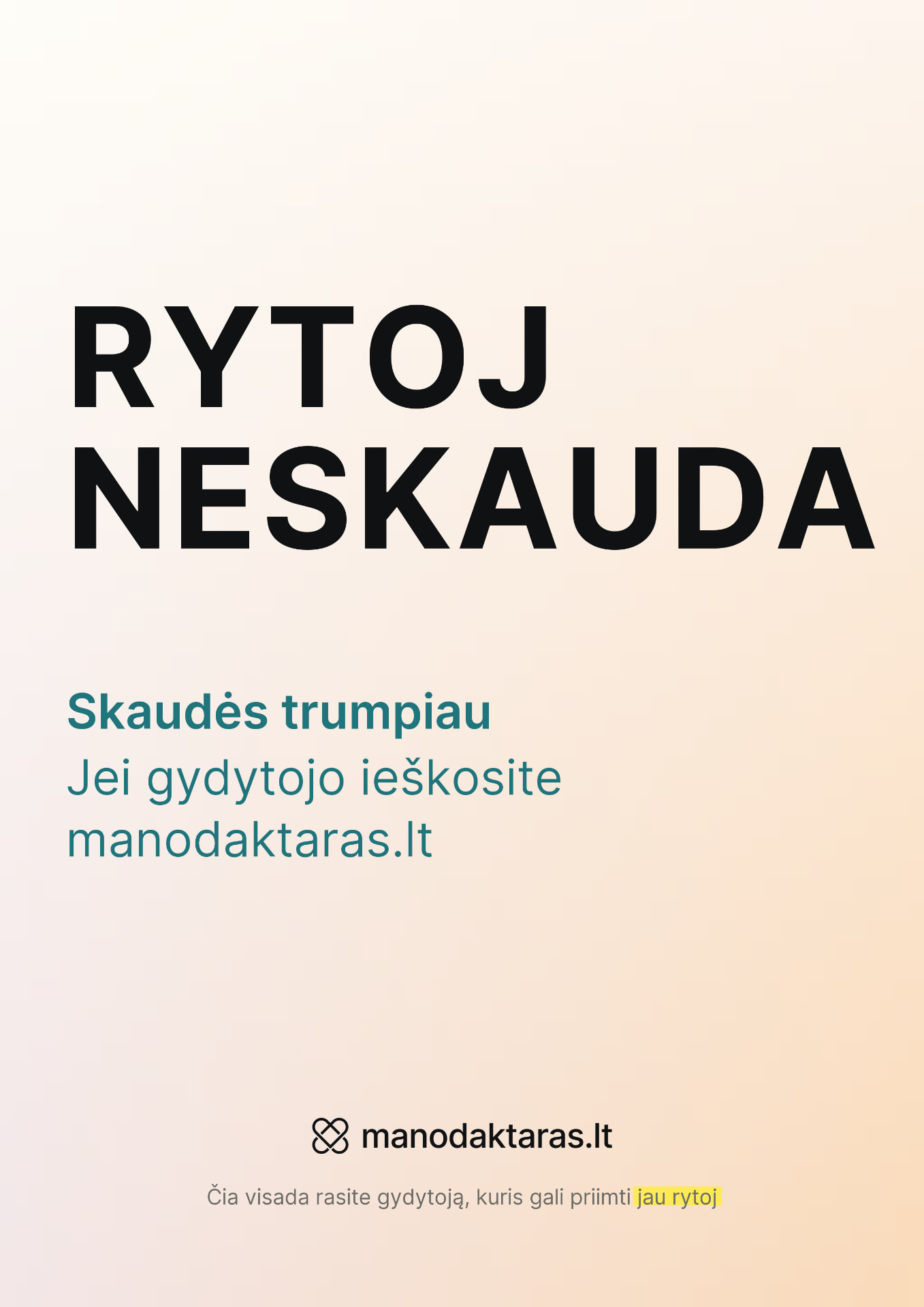 Spaudos maketas: 2 puslapis — RYTOJ NESKAUDA